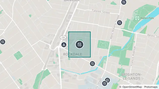 Map of Planned Power Outage — Rockdale and nearby items