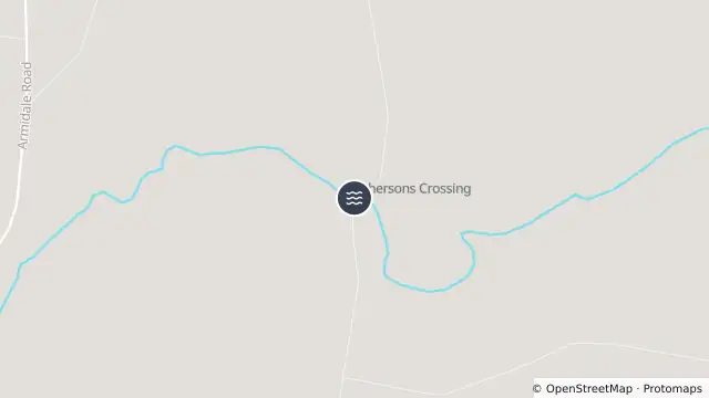 Map of Flooding — Mcphersons Crossing Road, Coutts Crossing and nearby items