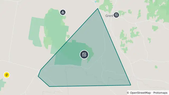 Map of Planned Power Outage — Incd-43860-W and nearby items