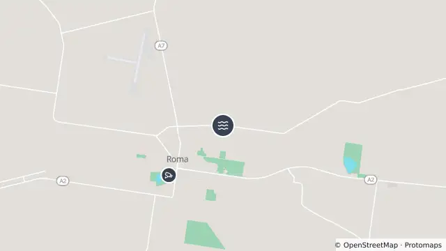 Map of Flooding — Miscamble Street East — Roma and nearby items