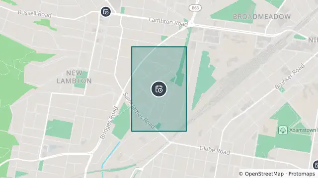 Map of Planned Power Outage — New Lambton and nearby items