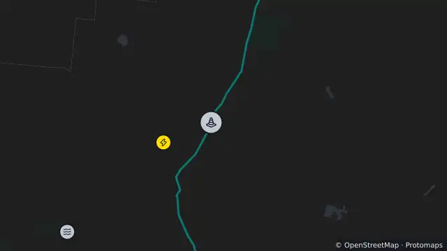 Map of Hazard — Aramac Torrens Creek Road — Pelican Creek / Torrens Creek and nearby items