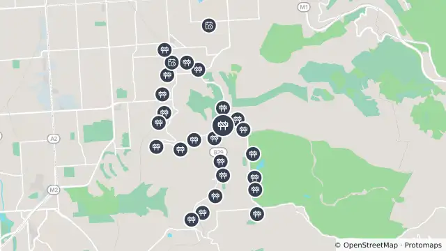Map of Mowing — Old Belair Road, Belair and nearby items