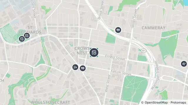 Map of Planned Power Outage — Crows Nest and nearby items