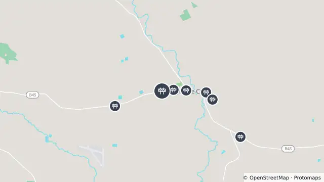 Map of Traffic Management — Langhorne Creek Road, Langhorne Creek and nearby items