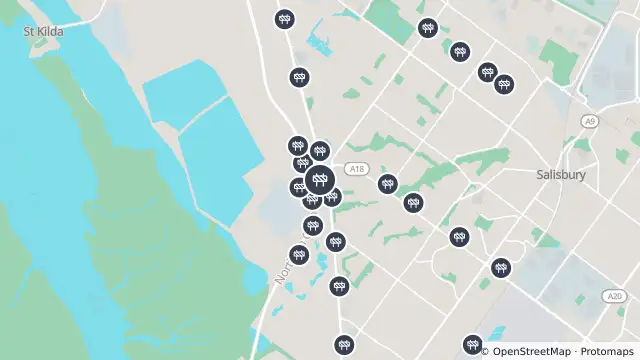 Map of Mowing — Bolivar Interchange Southbound On Ramp, Paralowie and nearby items