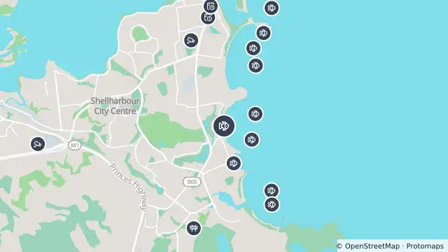 Map of Drone Surveillance Location — North Beach and nearby items