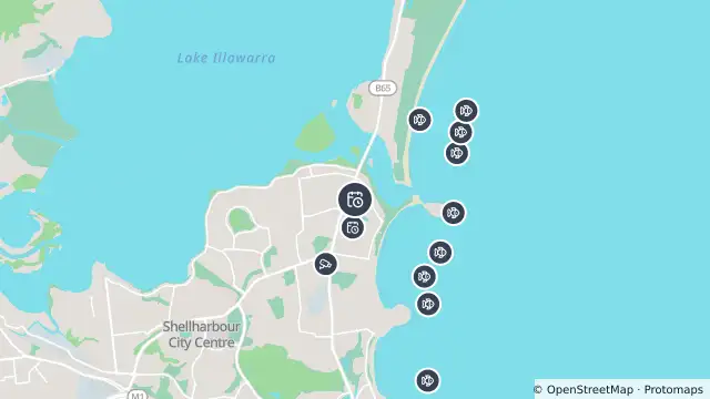 Map of Planned Power Outage — Lake Illawarra and nearby items