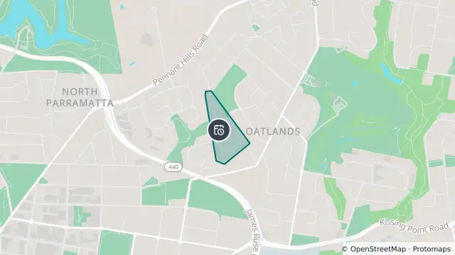 Map of Planned Power Outage — Oatlands and nearby items