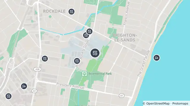Map of Planned Power Outage — Rockdale and nearby items