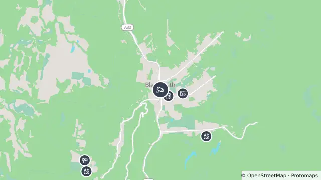 Map of Great Western Highway (Blackheath) and nearby items