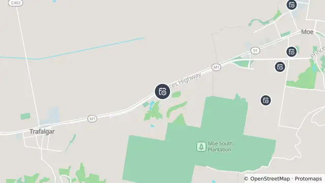 Map of Planned Power Outage — Trafalgar East and nearby items