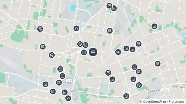 Map of Scheduled Roadwork — Wattle Street, Punchbowl and nearby items