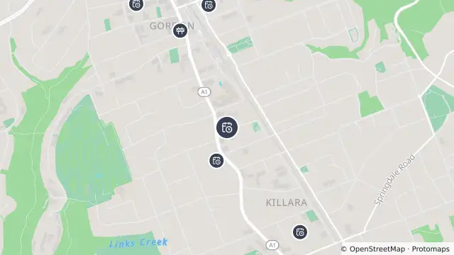 Map of Planned Power Outage — Killara and nearby items