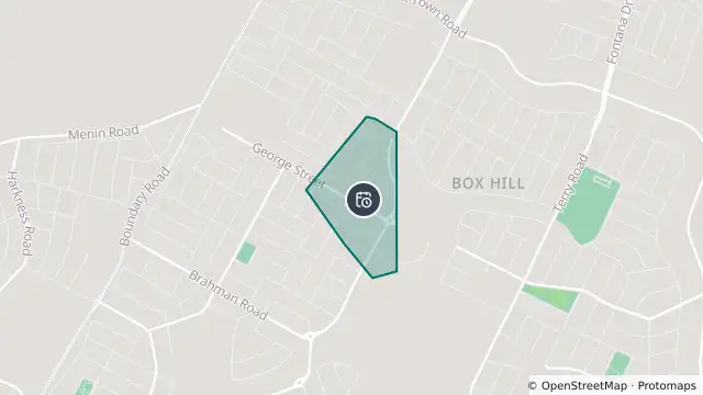 Map of Planned Power Outage — Box Hill and nearby items