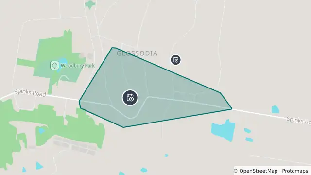 Map of Planned Power Outage — Glossodia and nearby items