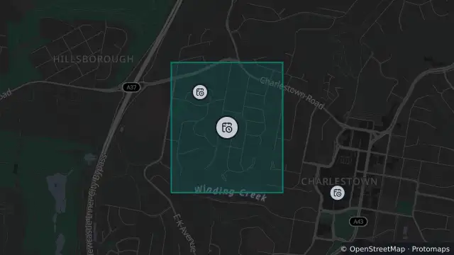 Map of Planned Power Outage — Charlestown and nearby items