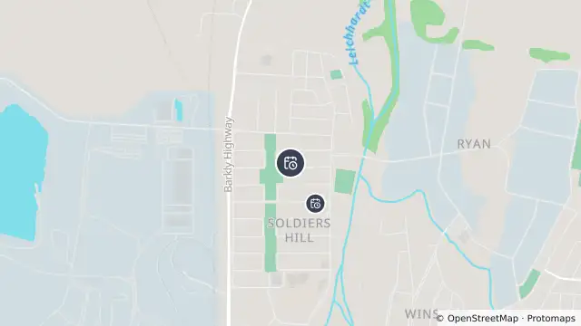 Map of Planned Power Outage — Soldiers Hill and nearby items