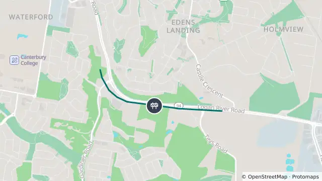 Map of Roadworks — Brisbane Beenleigh Road (Logan River Road) — Edens Landing / Holmview and nearby items