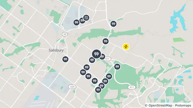 Map of Mowing — Main North Road, Salisbury Plain and nearby items