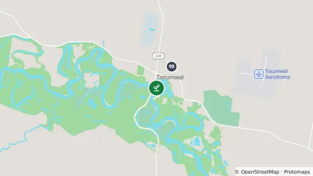Map of Algal Status Green — 409202 - Murray River At Tocumwal and nearby items