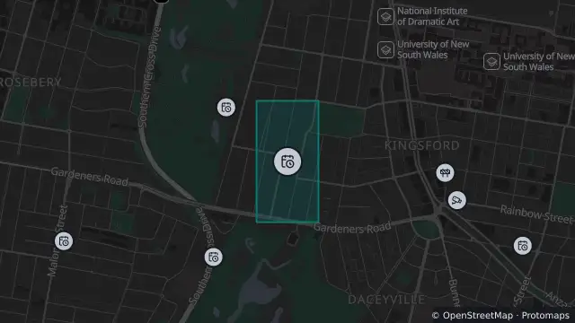 Map of Planned Power Outage — Kingsford and nearby items