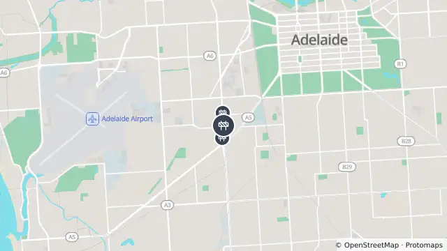 Map of Torrens To Darlington - Civil Works — South Road, Ashford and nearby items