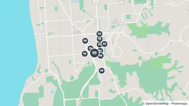 Map of Construction — Southern Expressway Right Carriageway, Darlington and nearby items