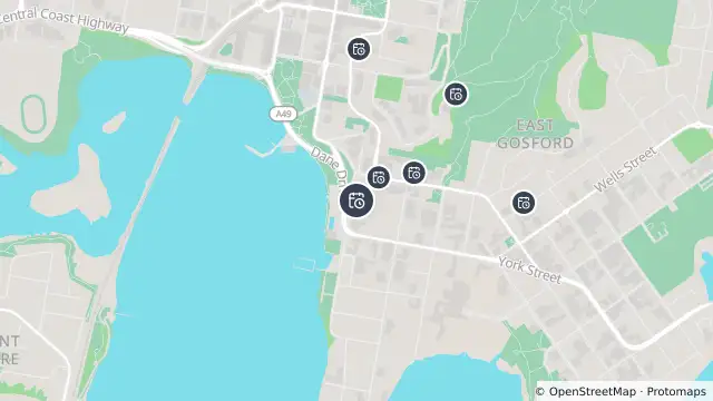 Map of Planned Power Outage — Point Frederick and nearby items