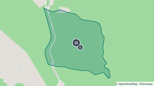 Map of Burnt Area — Rocherlea and nearby items