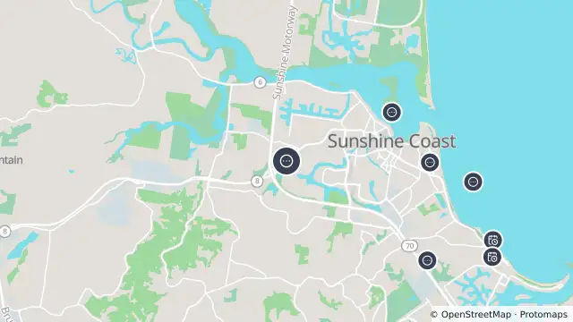 Map of Maroochydore - Maroochydore Road & Hume Street Intersection - West and nearby items