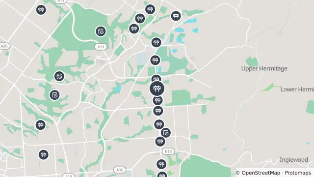 Map of Sewer Connection — Hancock Road, Fairview Park and nearby items
