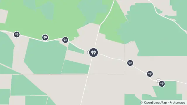 Map of Bitumen — Princes Highway, Burrungule and nearby items