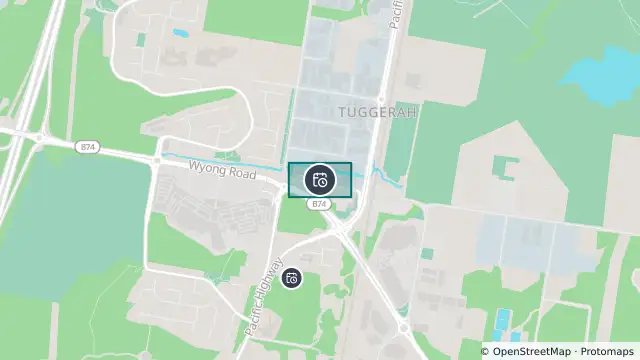 Map of Planned Power Outage — Tuggerah and nearby items