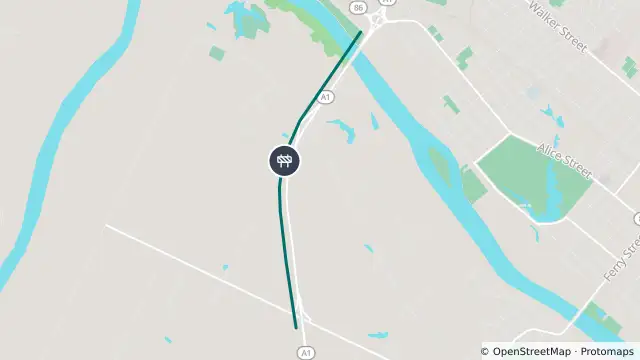 Map of Roadworks — Bruce Highway — Maryborough / Tinana and nearby items