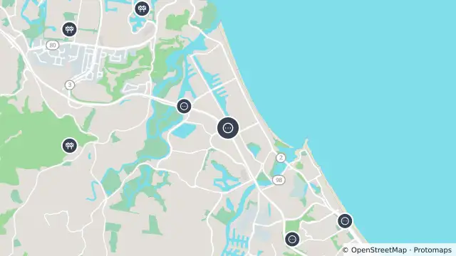 Map of Palm Beach - Pacific Motorway Exit 92 - South - 4221 and nearby items