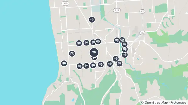 Map of Tree Pruning — Morphett Road, Seacombe Gardens and nearby items