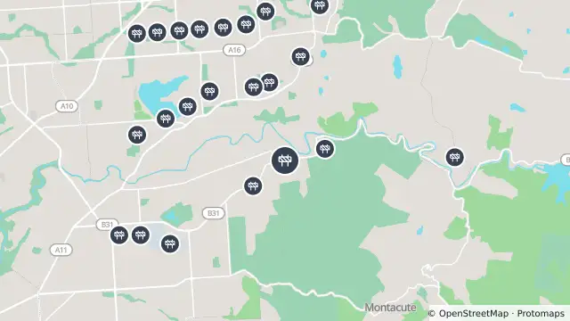 Map of Construction — Gorge Road, Athelstone and nearby items