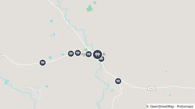 Map of Tree Removal — Langhorne Creek Road, Langhorne Creek and nearby items
