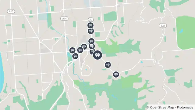 Map of Mowing — Shepherds Hill Road, Bellevue Heights and nearby items