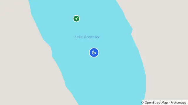Map of Lake Brewster and nearby items
