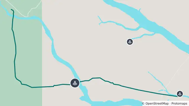Map of Evelyn Downs Rd - Mt Barry To Painted Desert Road Junction — 4wd and nearby items