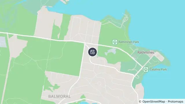 Map of Planned Power Outage — Rathmines and nearby items