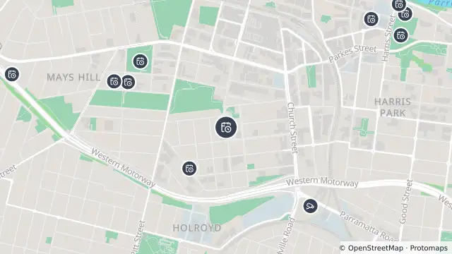 Map of Planned Power Outage — Parramatta and nearby items