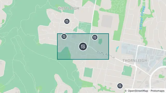 Map of Planned Power Outage — Thornleigh, Westleigh and nearby items