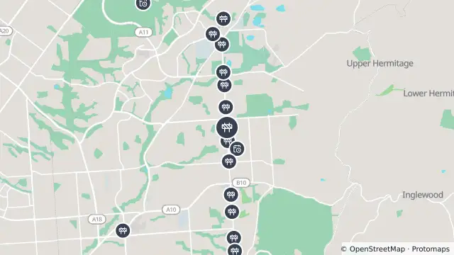 Map of Sewer Connection — Hancock Road, Banksia Park and nearby items