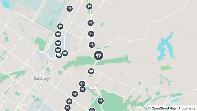 Map of Mowing — Black Top Road, Hillbank and nearby items