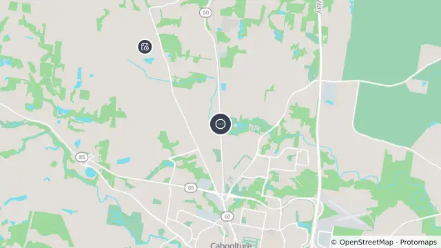 Map of Caboolture - Beerburrum Rd At King John Creek - South - 4510 and nearby items