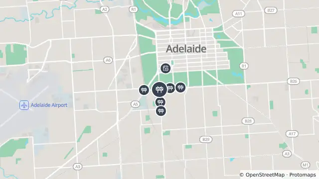 Map of Installation Of Banners On Flag Poles — Goodwood Road, Adelaide and nearby items