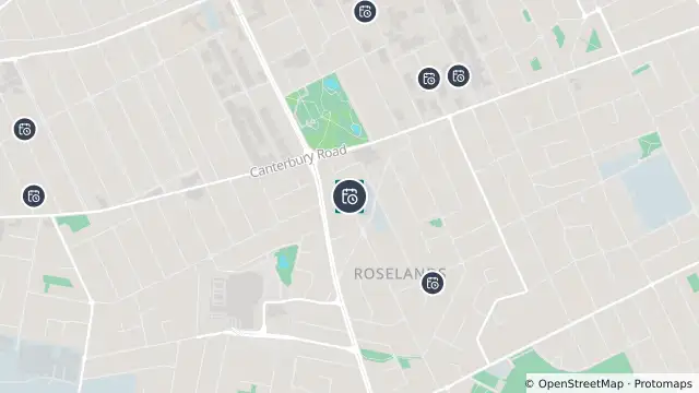 Map of Planned Power Outage — Roselands and nearby items